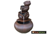 Marina Falls Solar Fountain – Charcoal